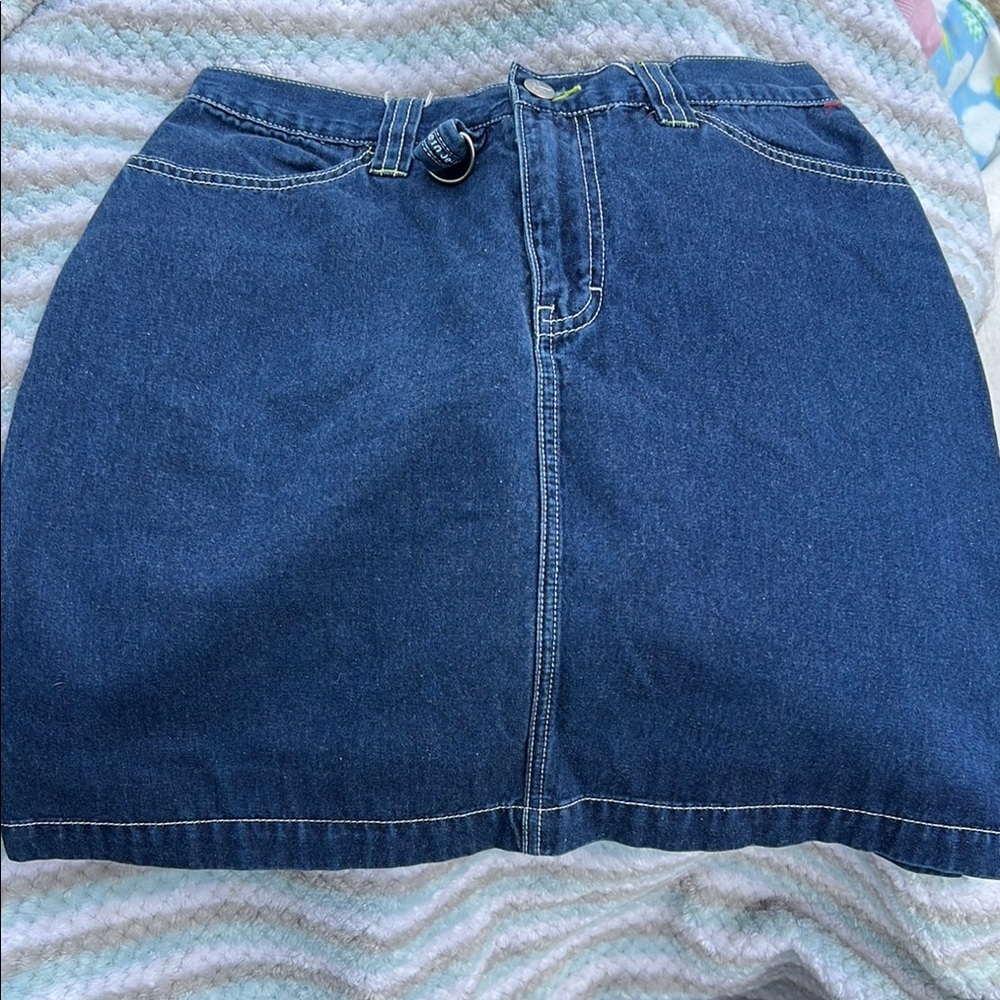 Classic Blue Denim Skirt